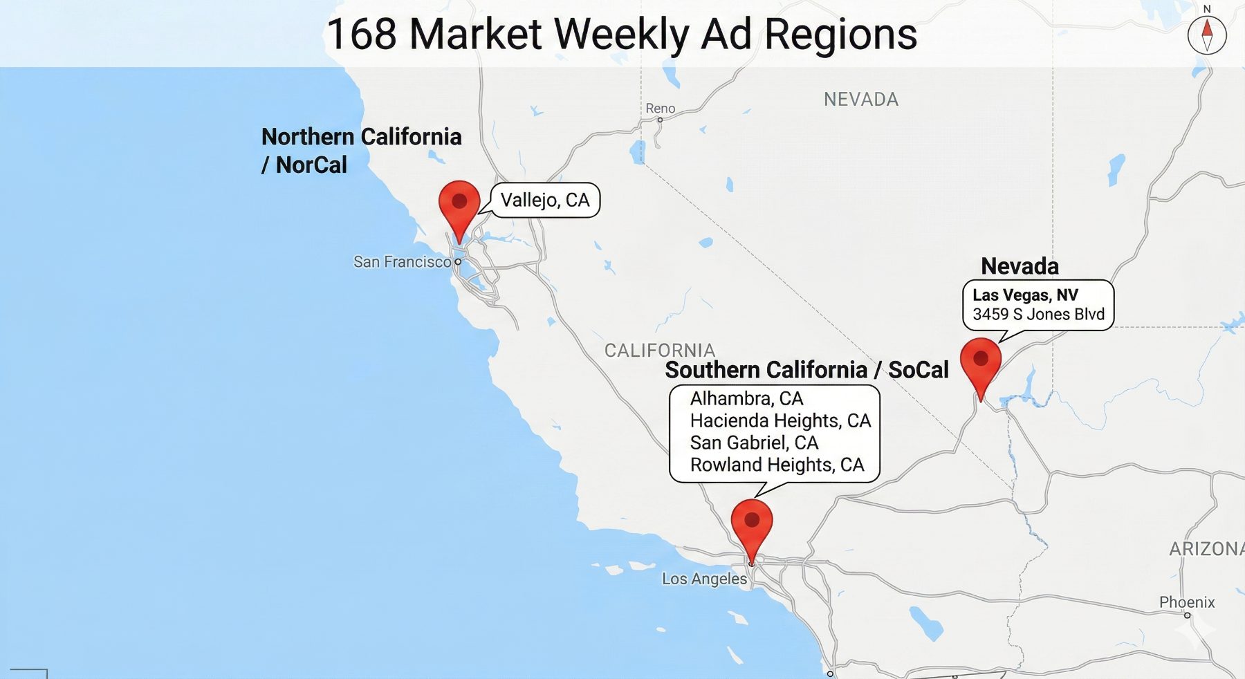 168 Market weekly ad regions