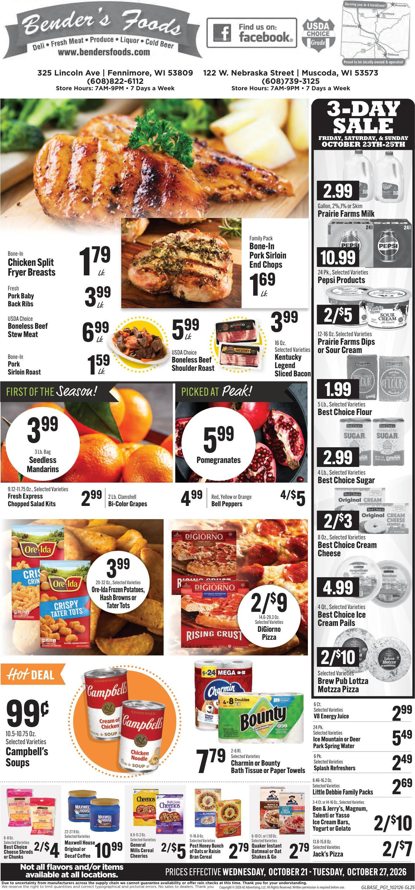 Bender's Foods Weekly Ad - Page 1