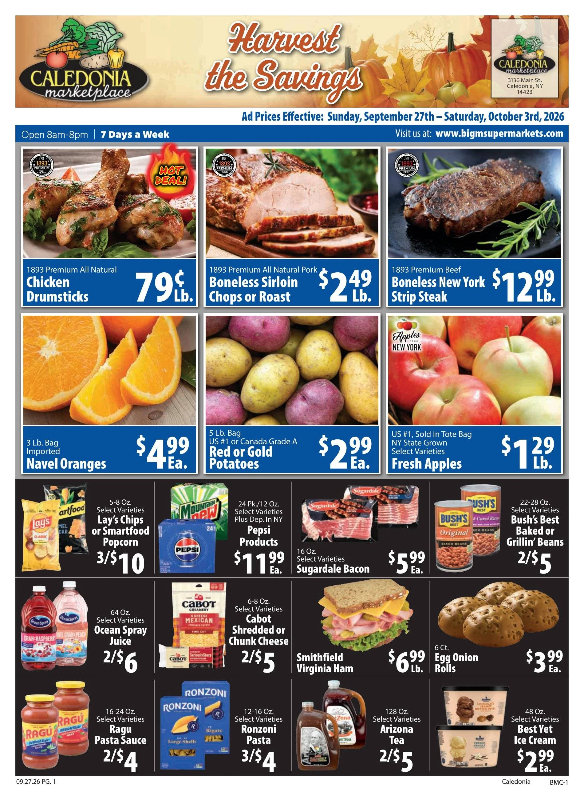 Big M Supermarkets Weekly Ad 9/27/2026 - 10/3/2026 - Page 1