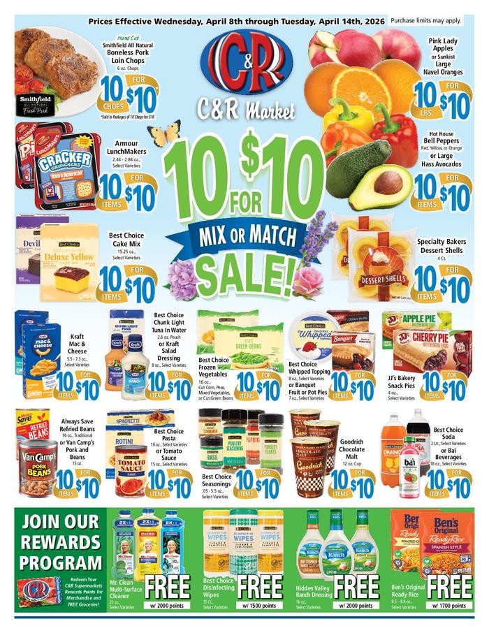 Wed, Apr 8—Tue, Apr 14