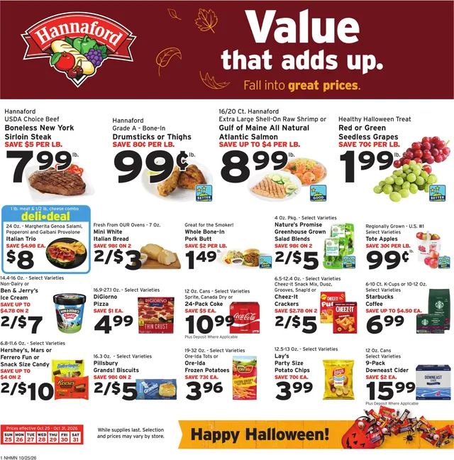 Hannaford Week 44 Flyer for Hosted