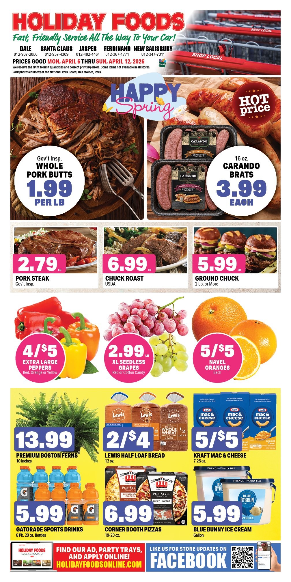 Jasper, Ferdinand, Dale, Santa Claus, New Salisbury