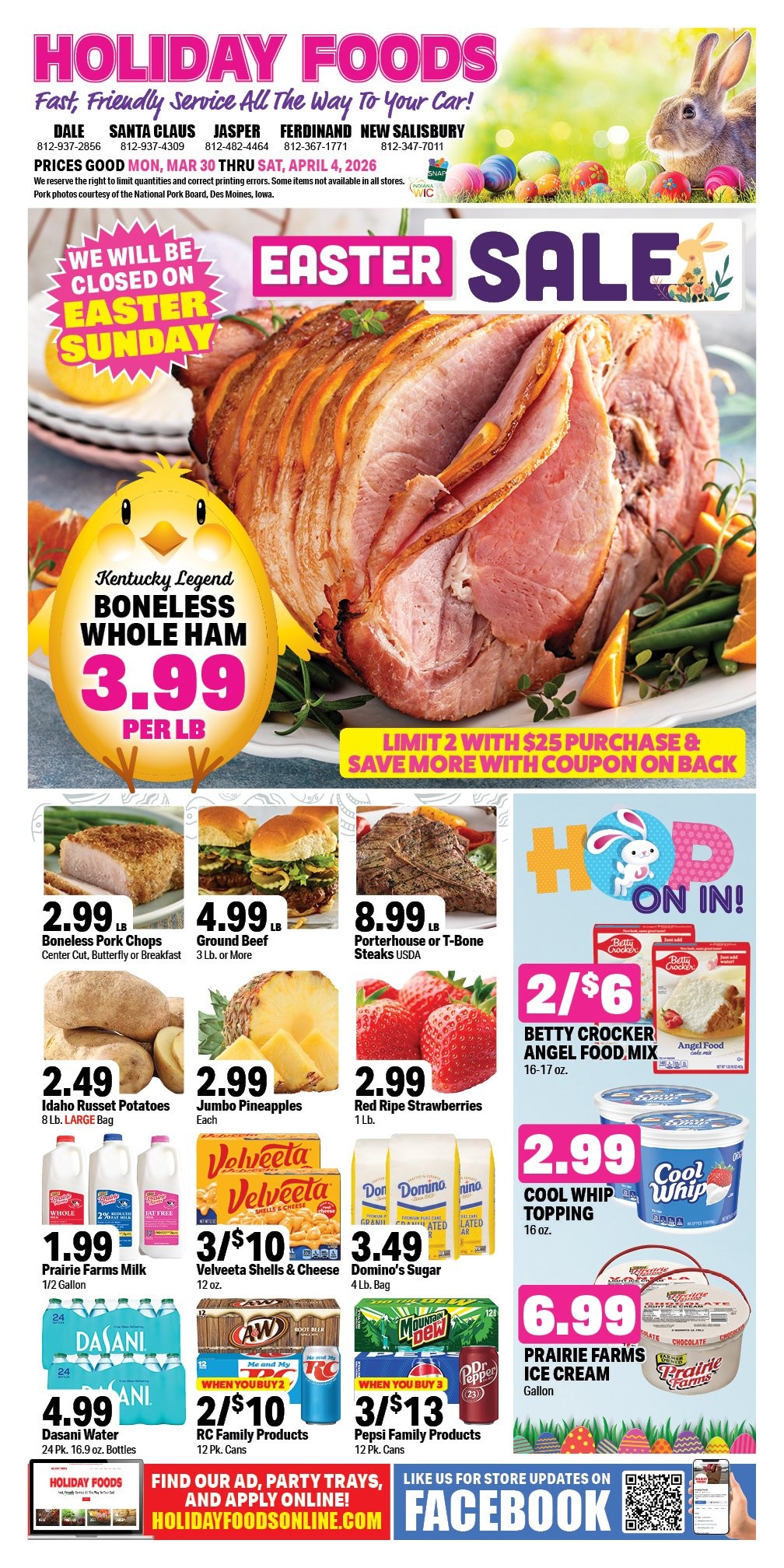 Jasper, Ferdinand, Dale, Santa Claus, New Salisbury