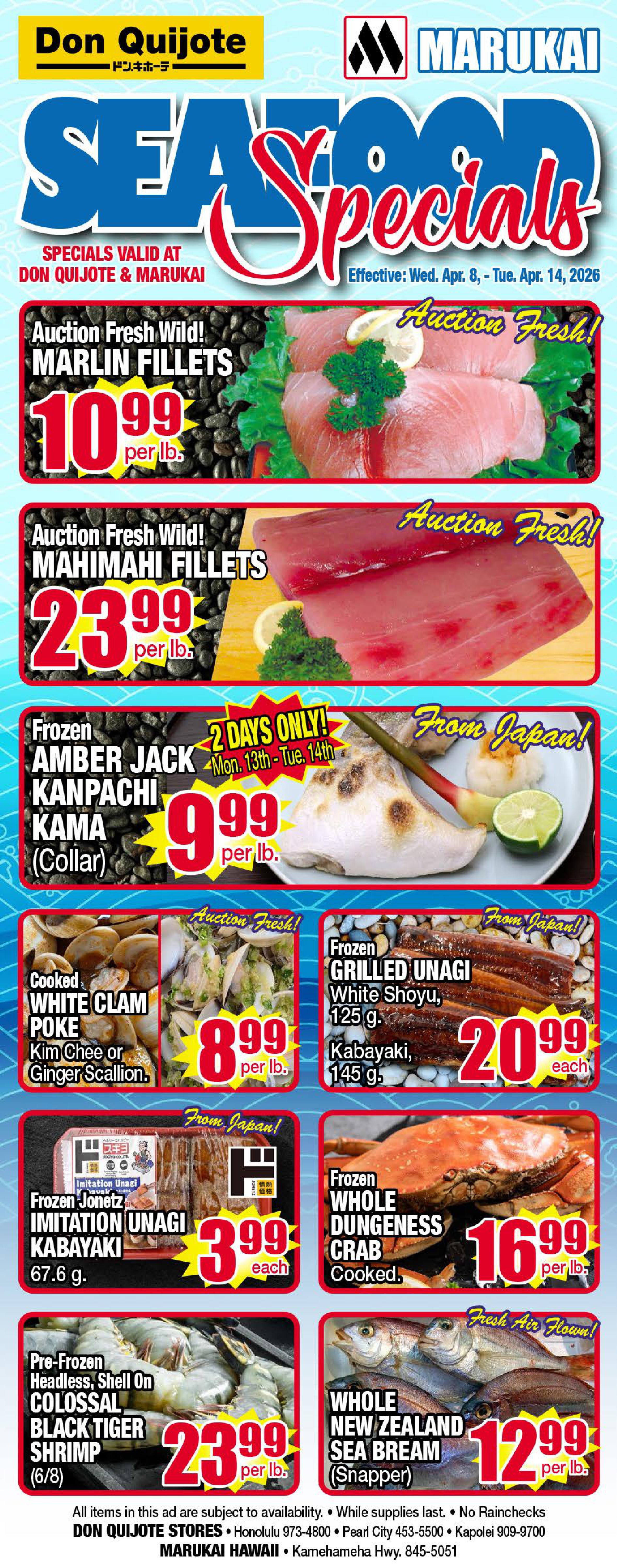 Seafood Flyer Wed, Apr 08, 2026 - Tue, Apr 14, 2026