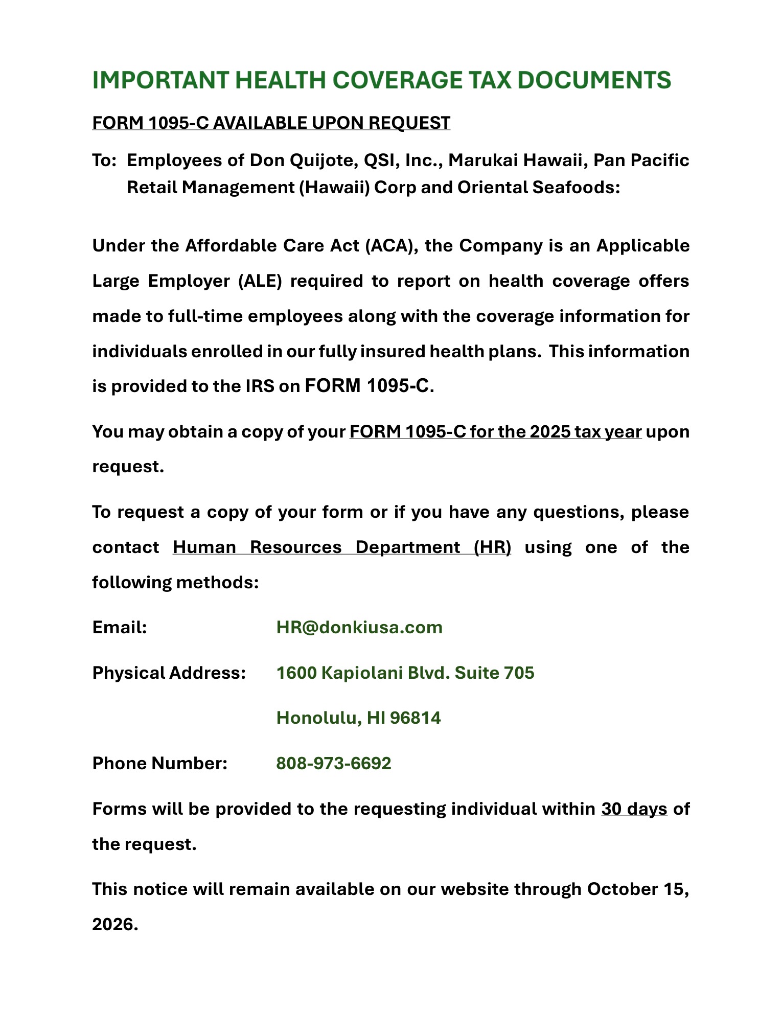 Employee Information Employee Information