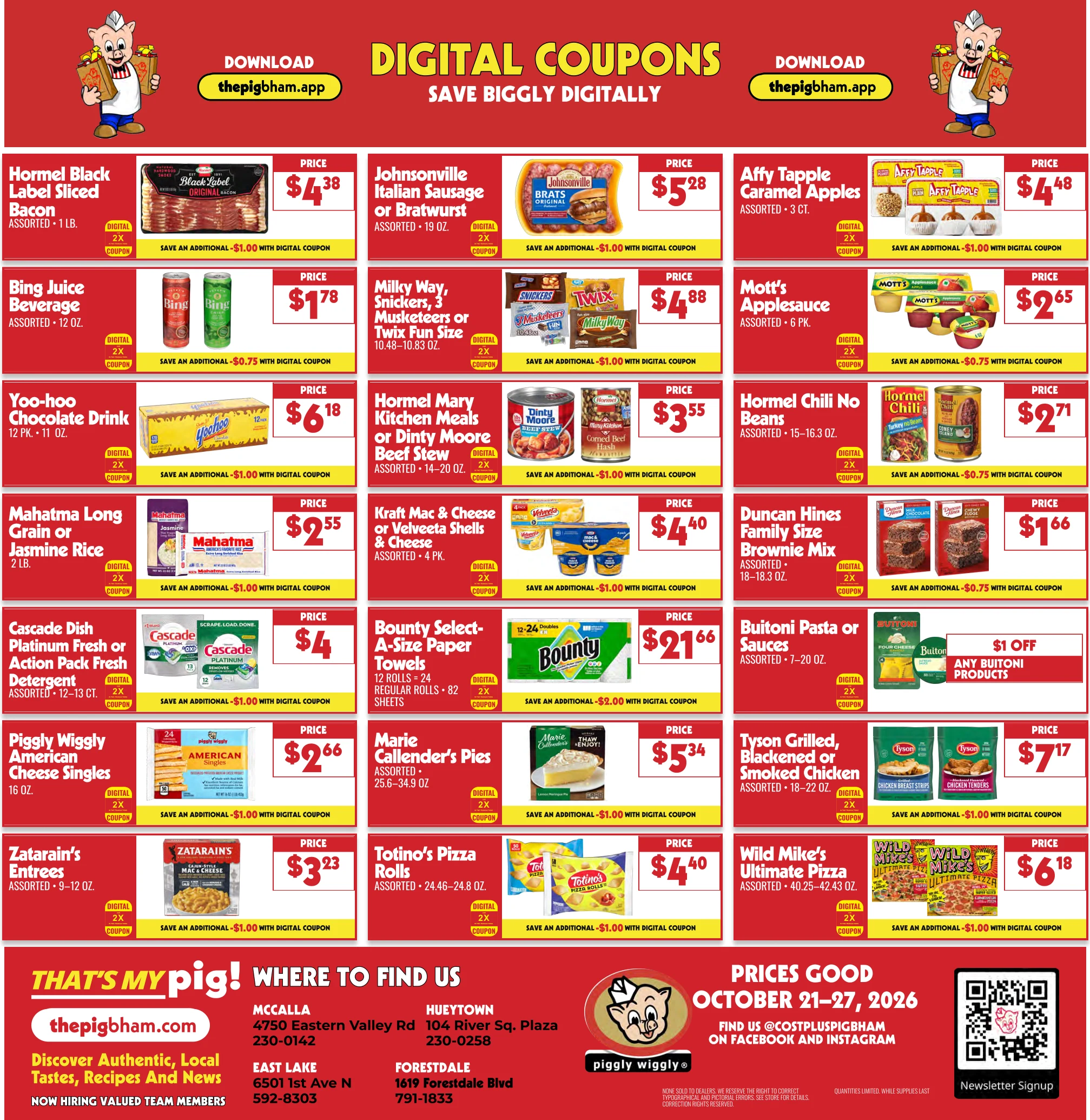 Piggly Wiggly ThePig Weekly Ad (East Lake Forestdale Hueytown McCalla) - Page 4
