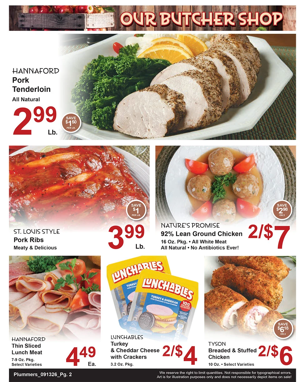 Plummer's Shop 'n Save Weekly Sales Flyer - Page 2