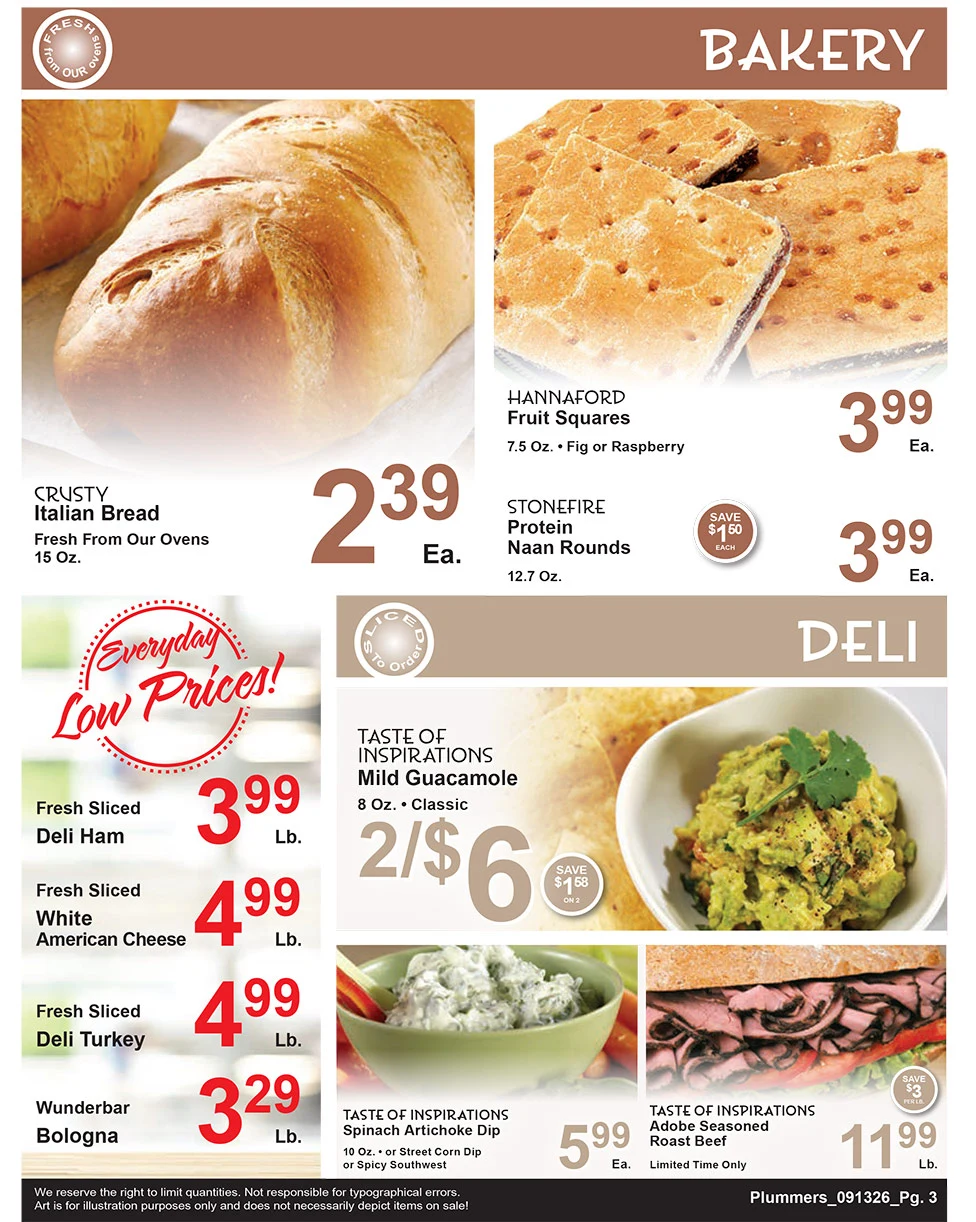 Plummer's Shop 'n Save Weekly Sales Flyer - Page 3