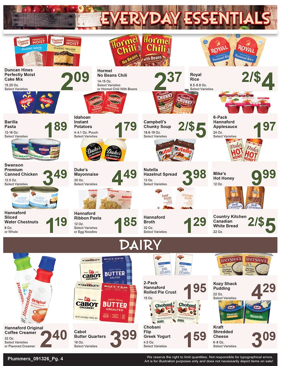 Plummer's Shop 'n Save Weekly Sales Flyer - Page 4