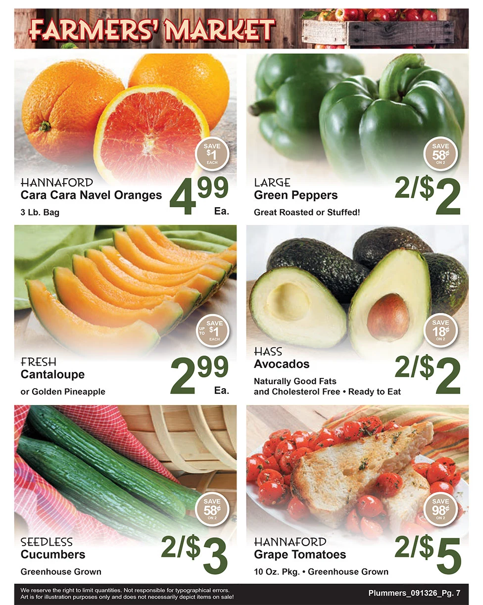 Plummer's Shop 'n Save Weekly Sales Flyer - Page 7
