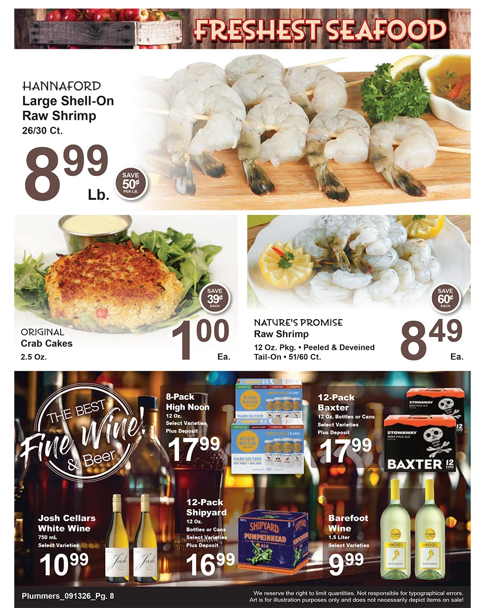 Plummer's Shop 'n Save Weekly Sales Flyer - Page 8