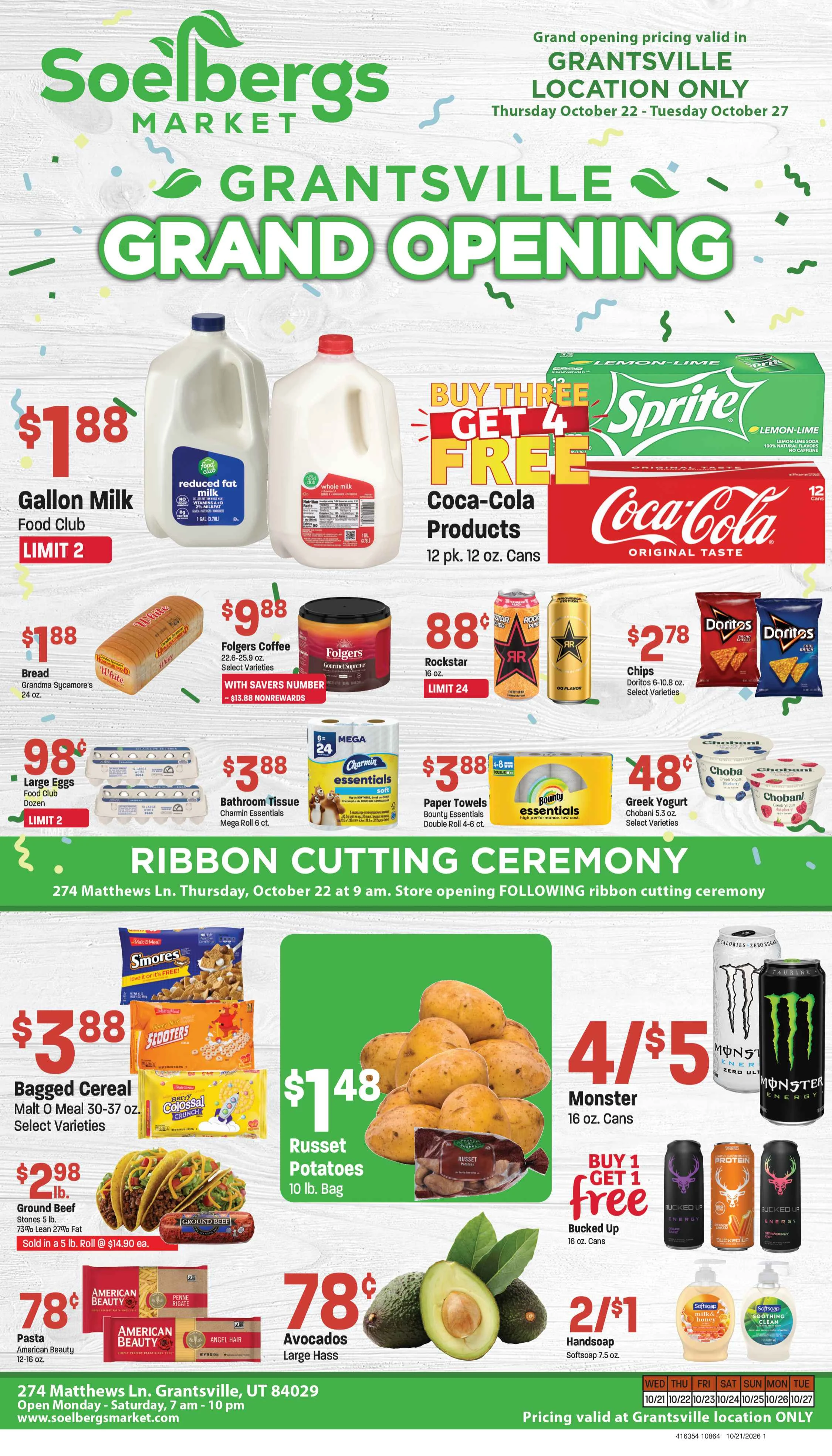 Soelberg's Market Soelbergs Market Ad October 21-27, 2026 - Page 1