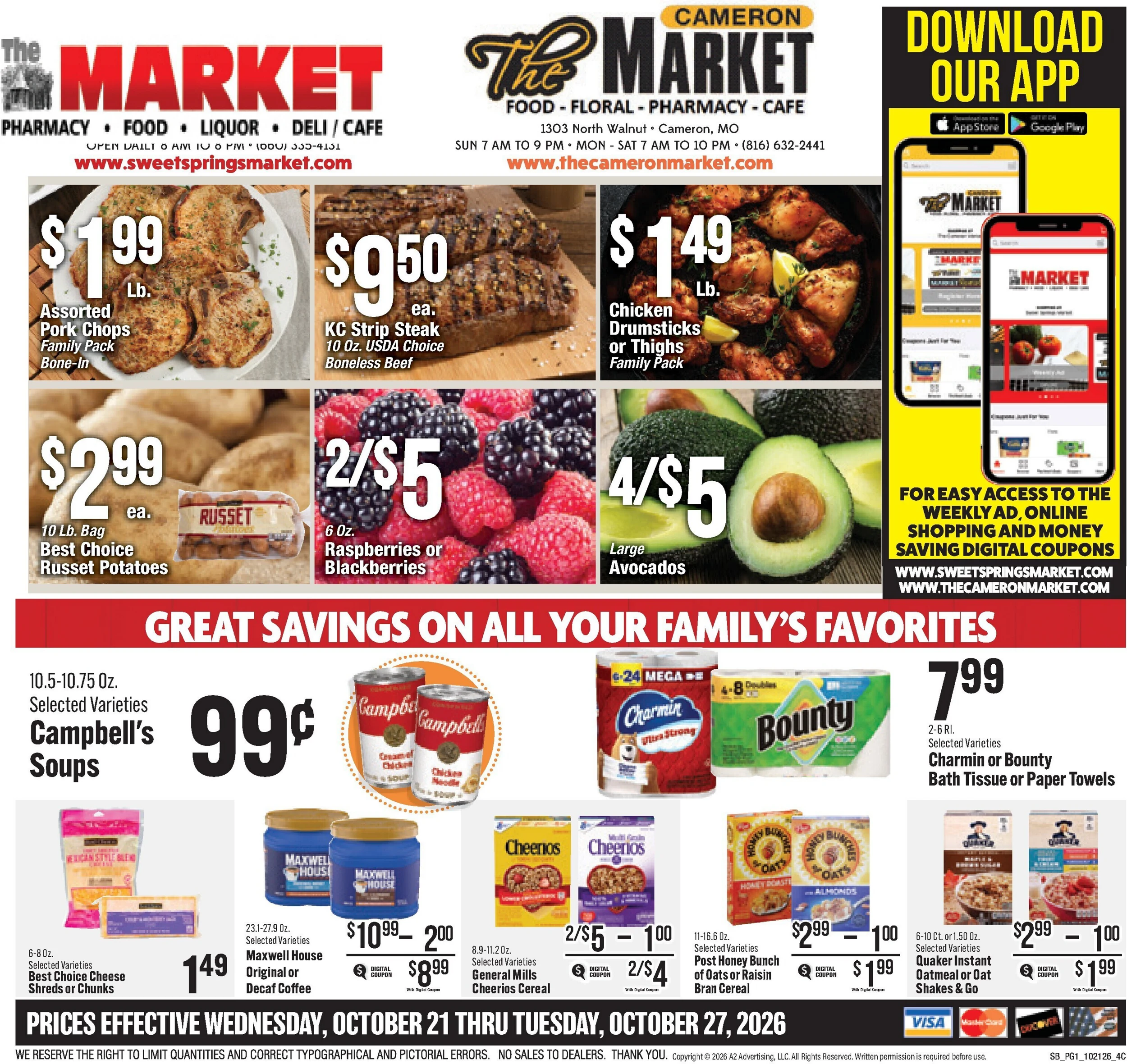 The Cameron Market Current Ad - Page 1